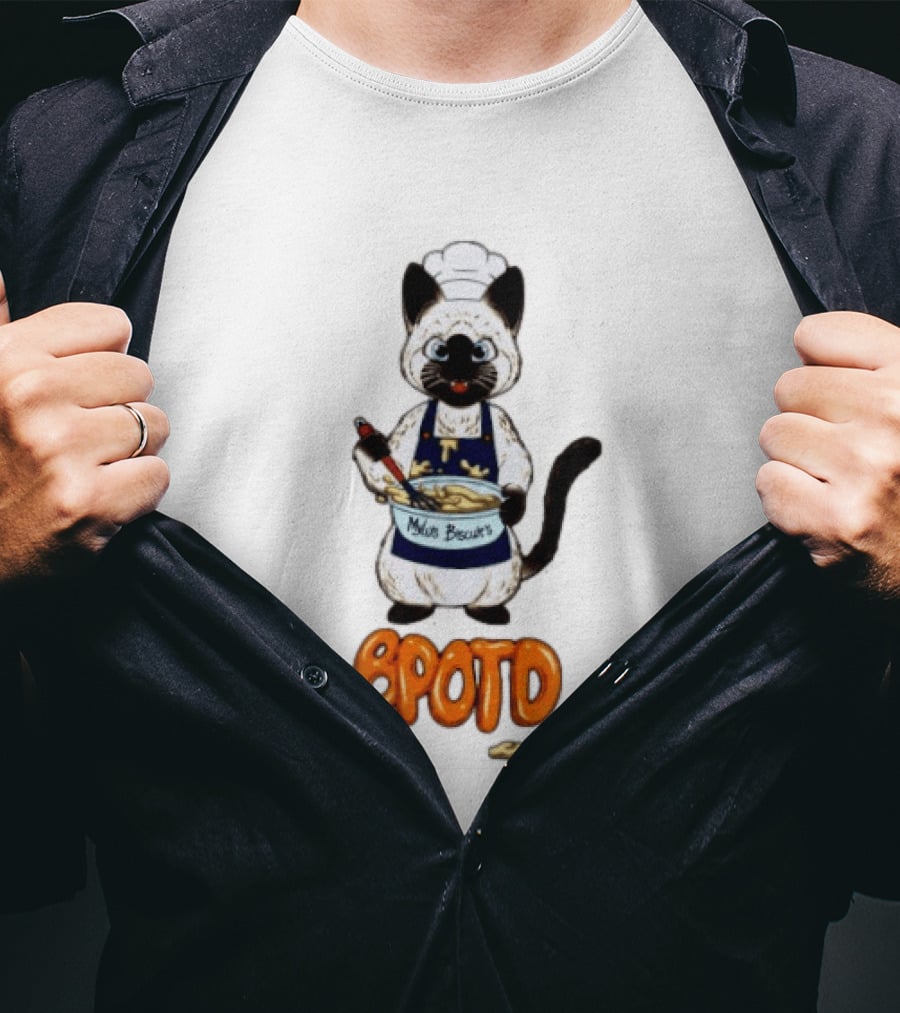 BPOTD Milo's Biscuits Cat Chef Baking T-Shirt