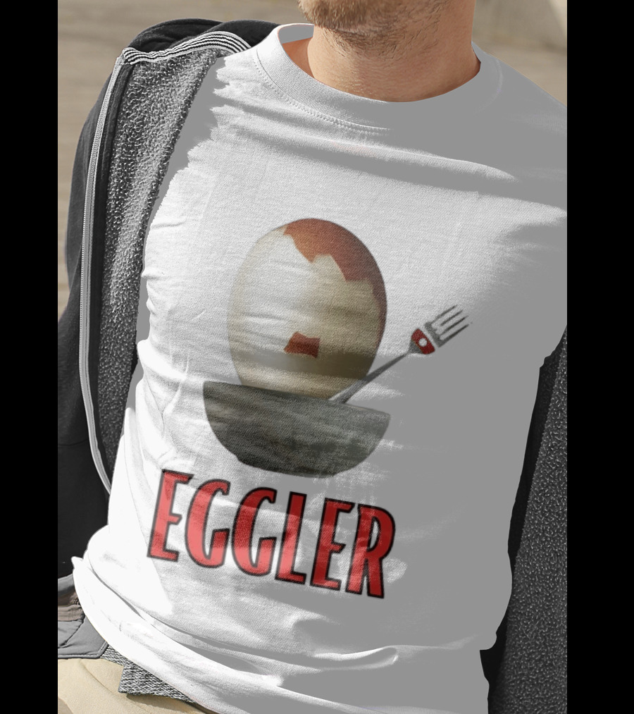 Eggler Chicken Egg Bowl Fork Comedy T-Shirt