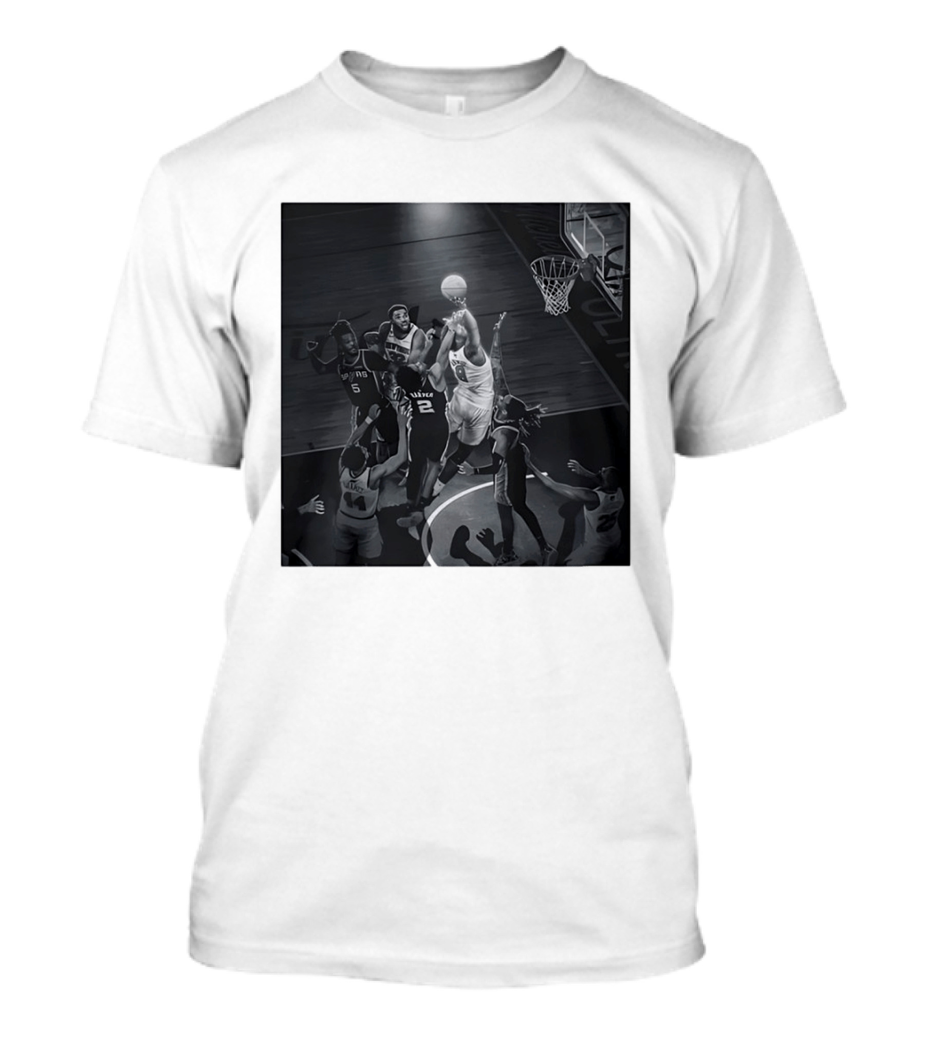 Jalen Brunson Karl Anthony Towns New York Knicks Vs San Antonio Spurs NBA Basketball Action T-Shirt