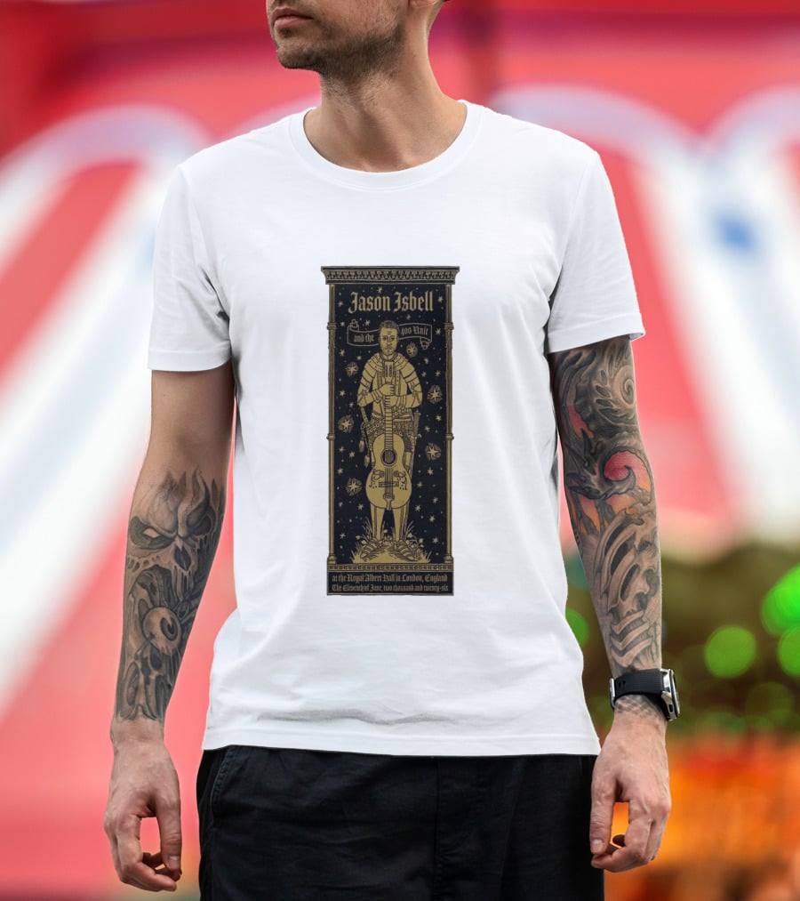 Jason Isbell And The 400 Unit Royal Albert Hall London 11th June 2026 Stars And Guitar T-Shirt