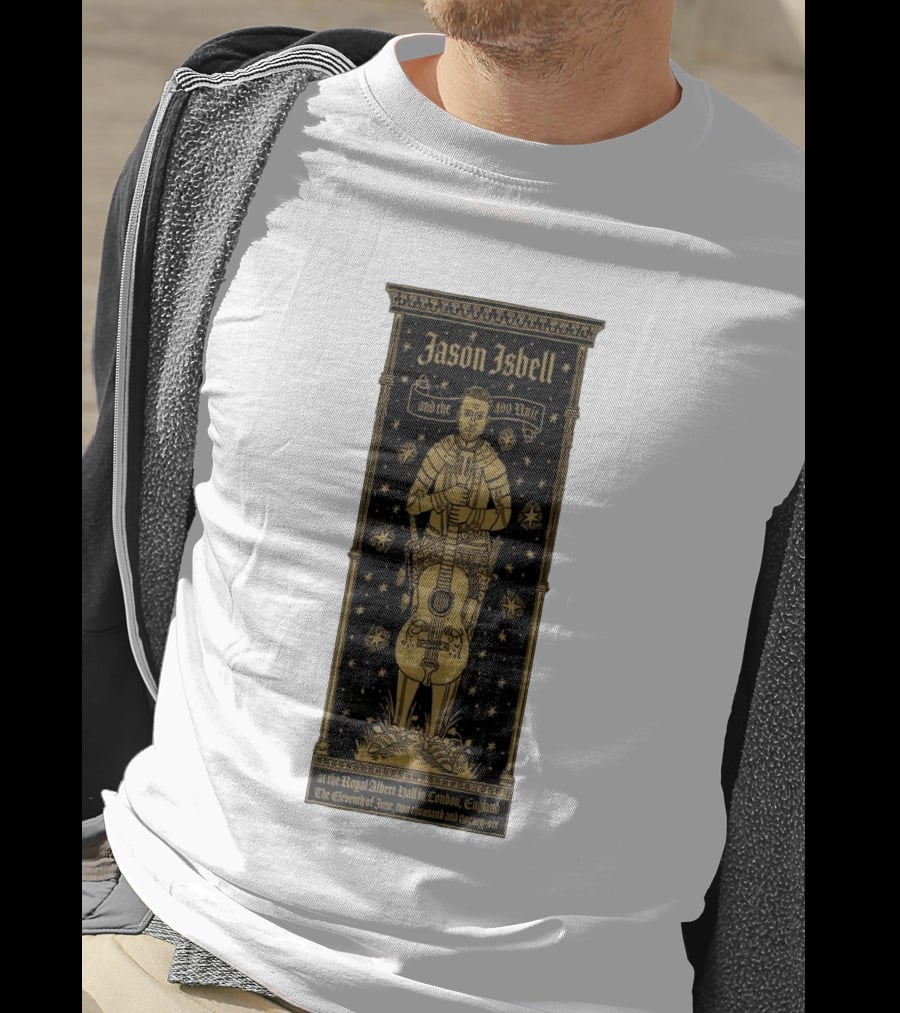 Jason Isbell And The 400 Unit Royal Albert Hall London 11th June 2026 Stars And Guitar T-Shirt