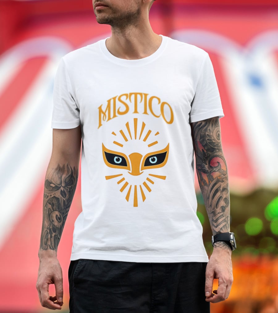 Mistico Mask Iconic Symbol With Radiant T-Shirt