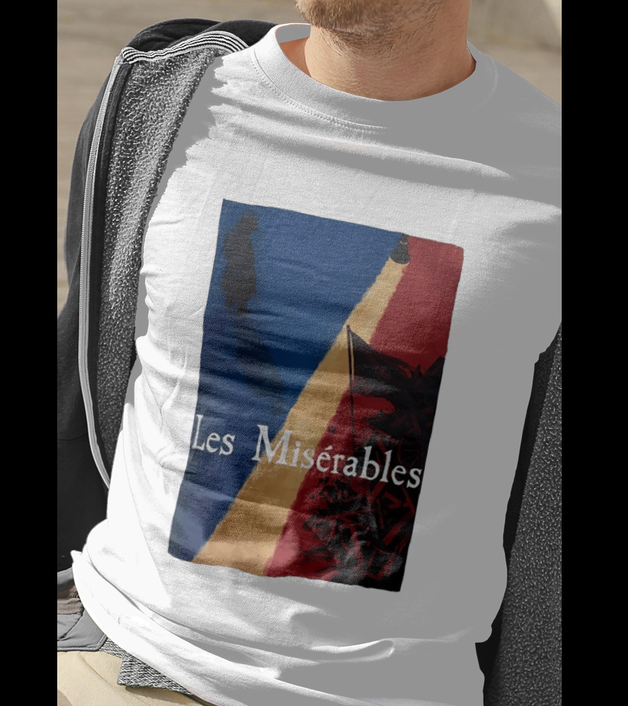 Les Misérables Barricade Tricolor Shadow And Flag Scenery T-Shirt