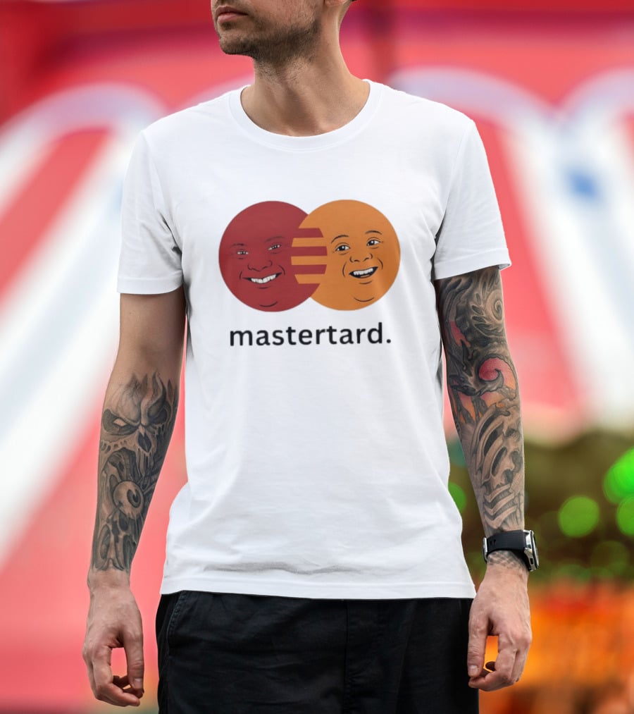 Mastertard Meme Funny Smile Parody Circles T-Shirt
