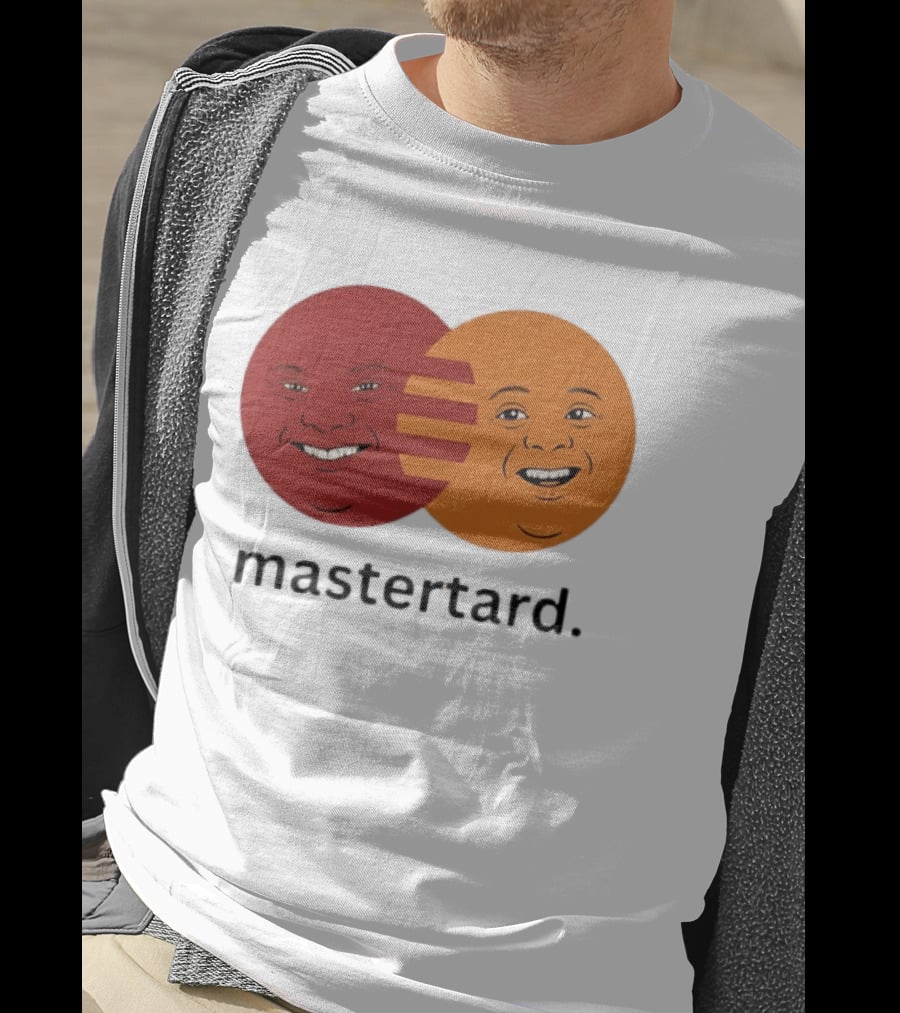 Mastertard Meme Funny Smile Parody Circles T-Shirt