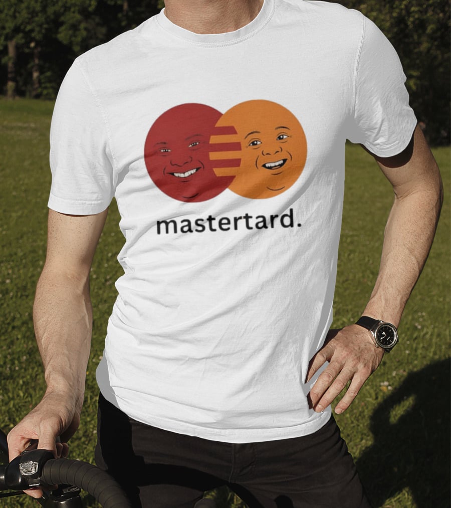 Mastertard Meme Funny Smile Parody Circles T-Shirt