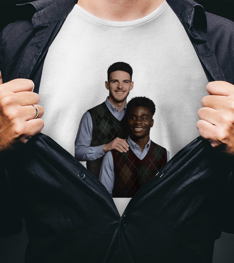 Saka Declan Rice Step Brother Arsenal FC Football Duo T-Shirt