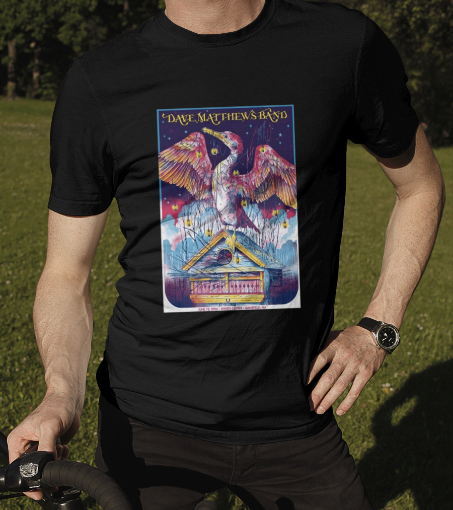 Dave Matthews Band June 19 2026 Xfinity Center Mansfield MA Bird Lanterns T-Shirt