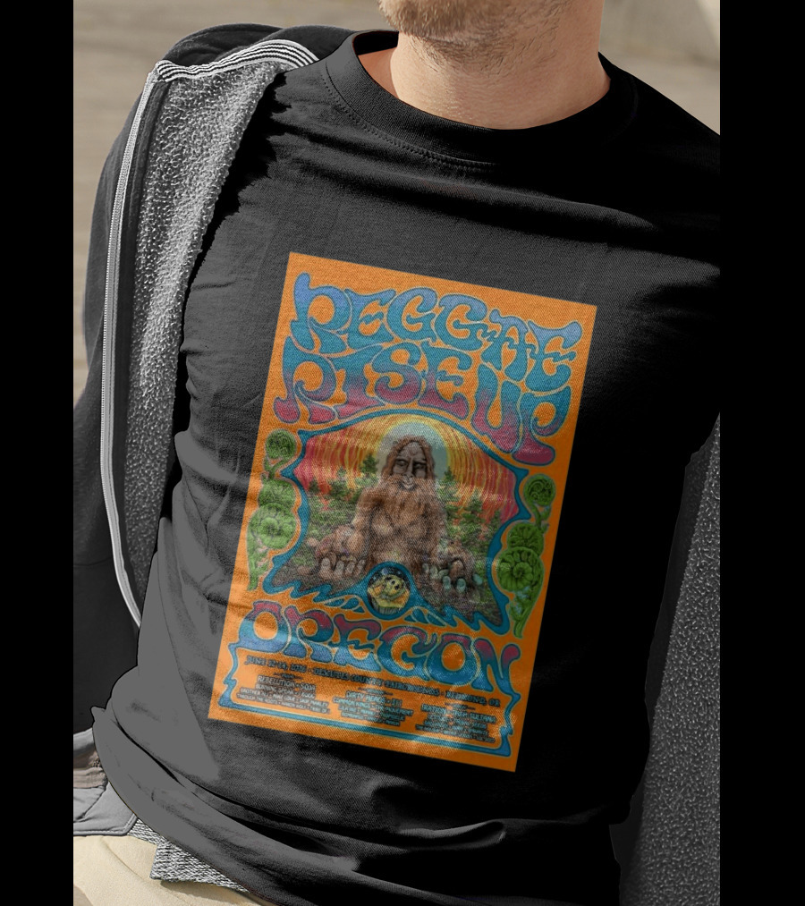 Reggae Rise Up Oregon June 12 14 2026 Deschutes County Fairgrounds Redmond OR Rebelution SOJA Iration Stick Figure Concert T-Shirt