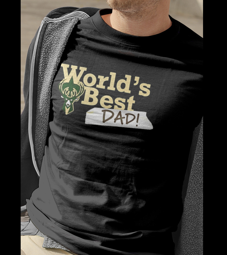 Milwaukee Bucks World's Best Dad 2026 T-Shirt