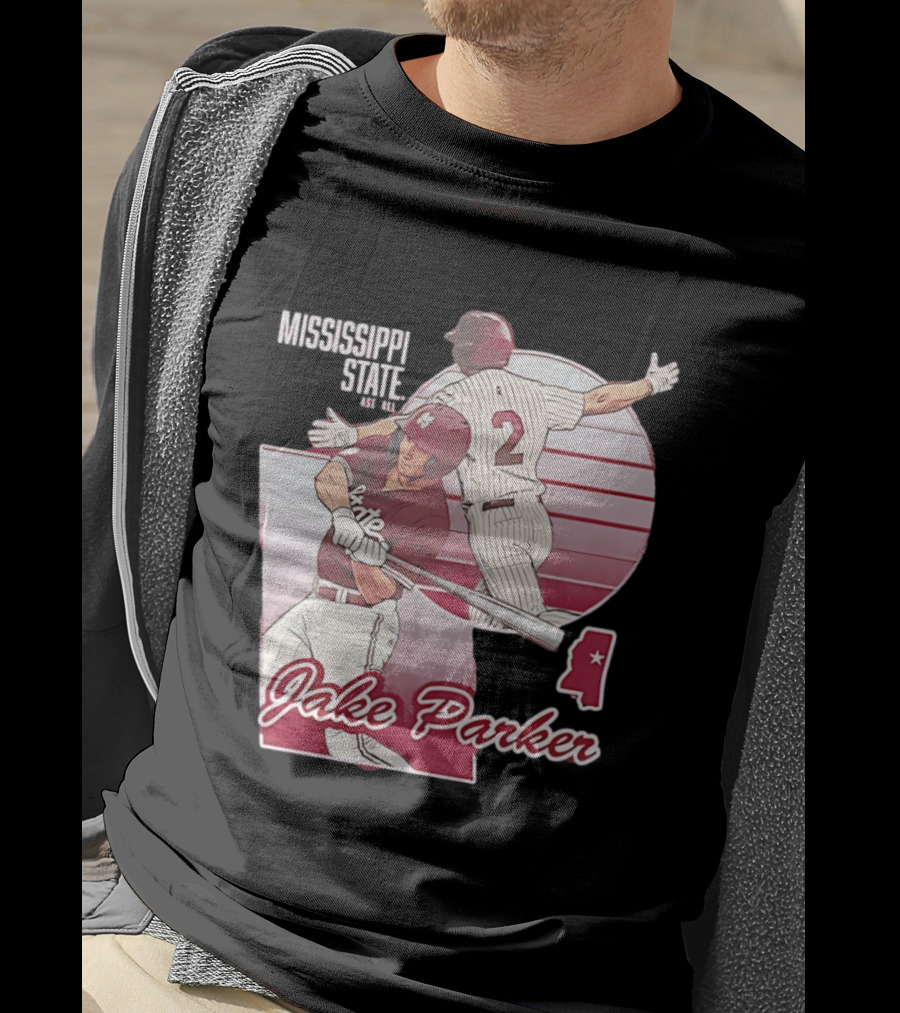 Mississippi State Jake Parker Baseball T-Shirt