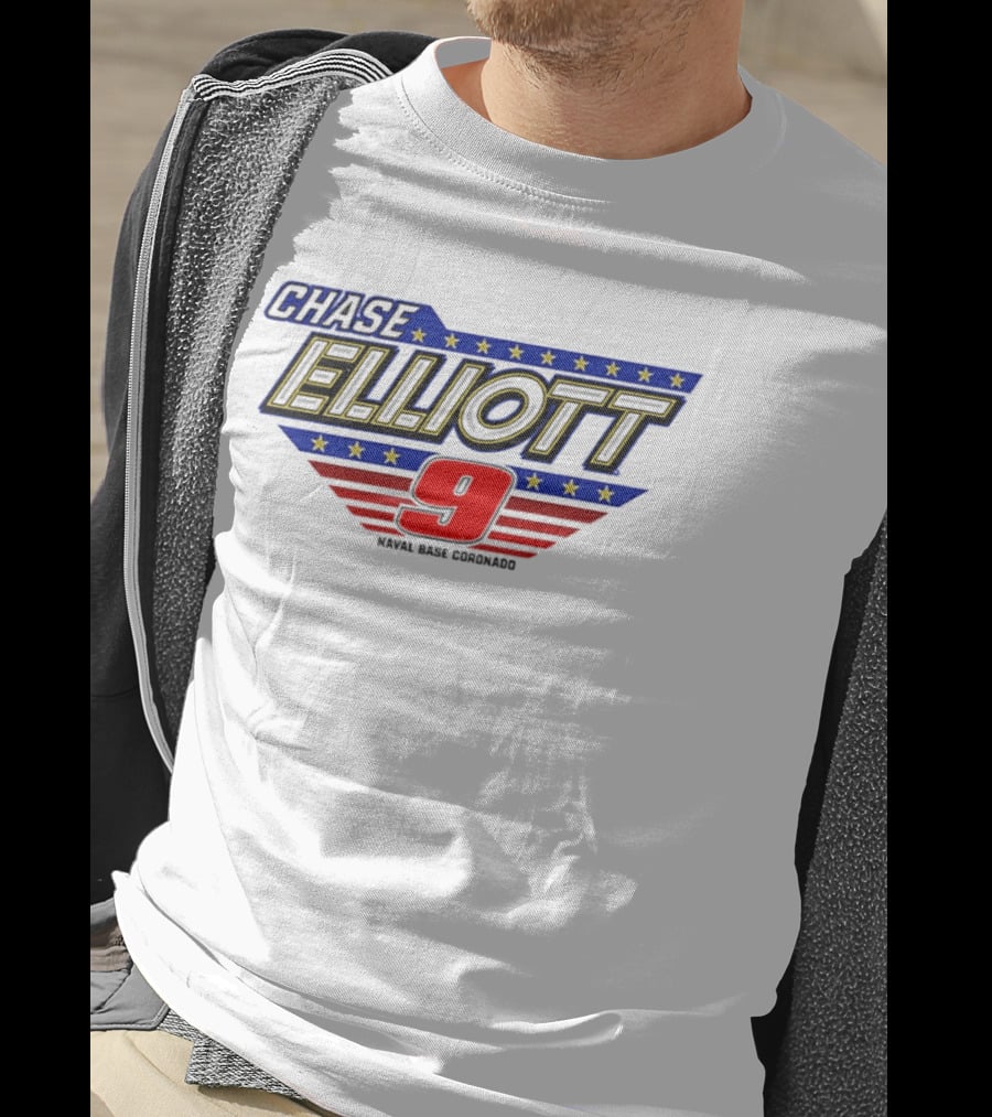 Chase Elliott 9 NAPA NASCAR Stars And Stripes San Diego T-Shirt