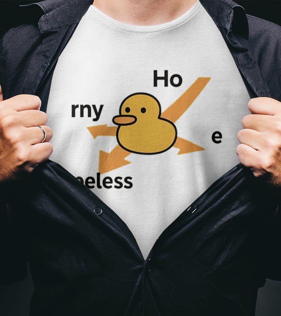 Ho Rny Peless Duck Corner Direction Arrows T-Shirt