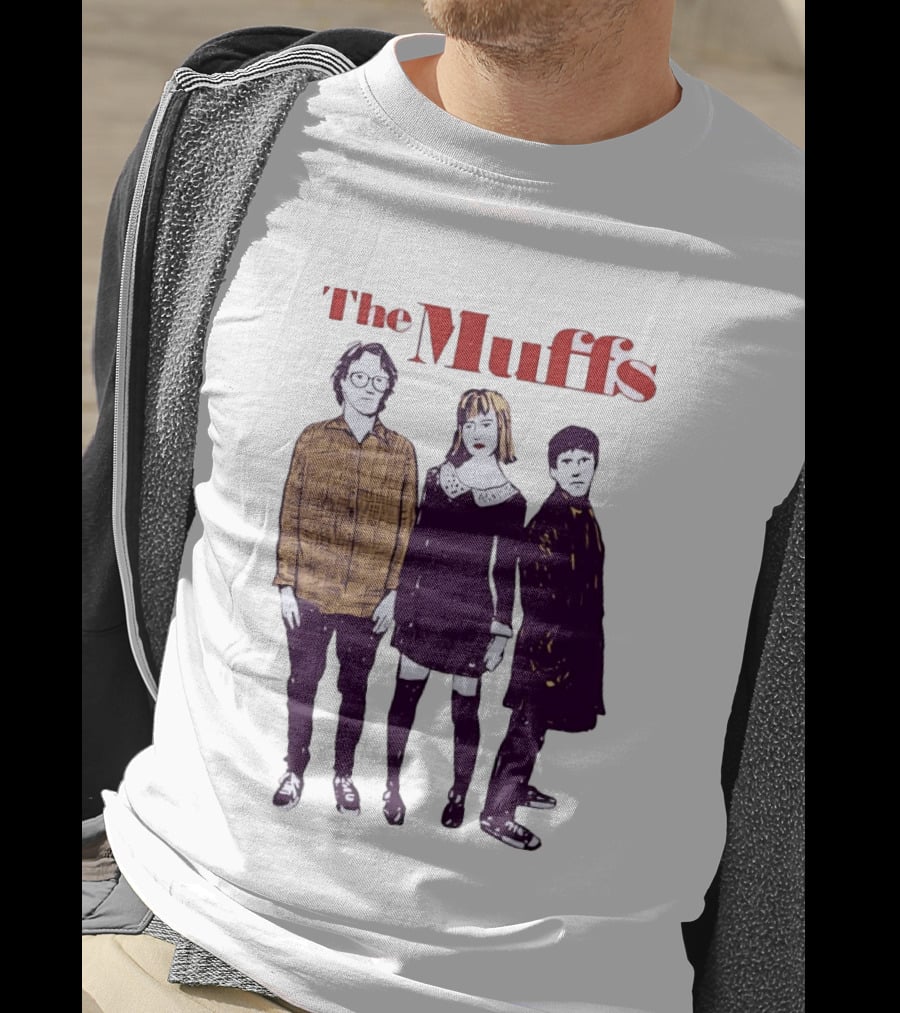 The Muffs Indie Rock Trio Illustrated Concert T-Shirt