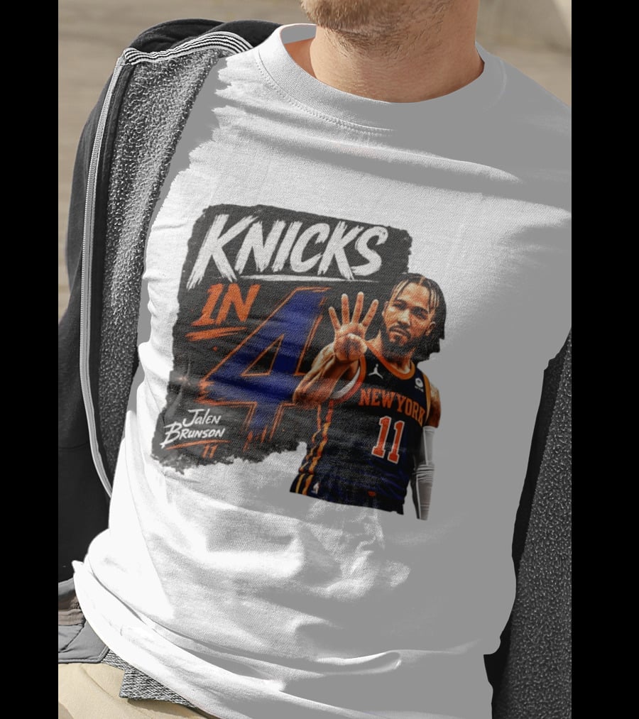 Knicks In 4 Jalen Brunson 11 New York T-Shirt