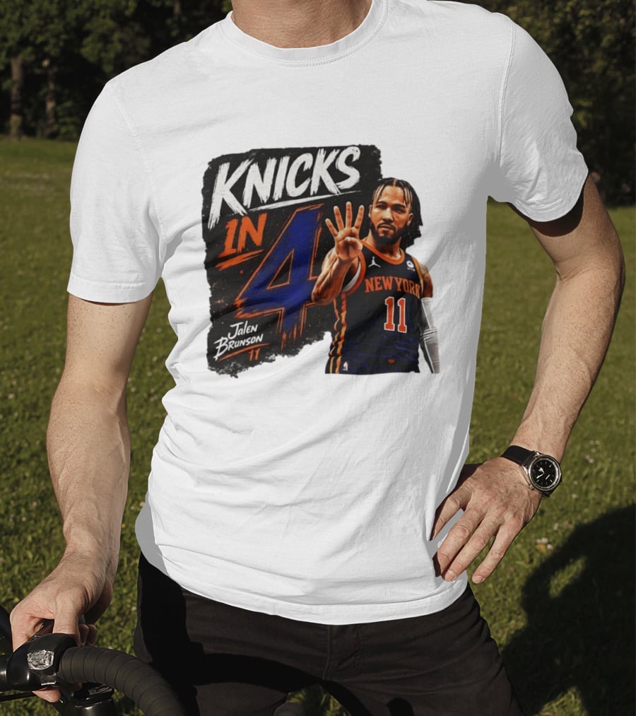 Knicks In 4 Jalen Brunson 11 New York T-Shirt
