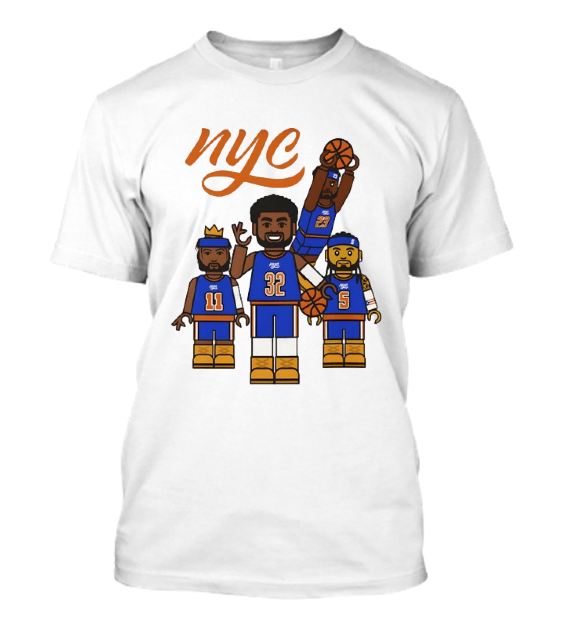 LEGO NYC Basketball Karl Anthony Towns Jalen Brunson Mitchell Robinson New York Knicks NBA 2026 T-Shirt