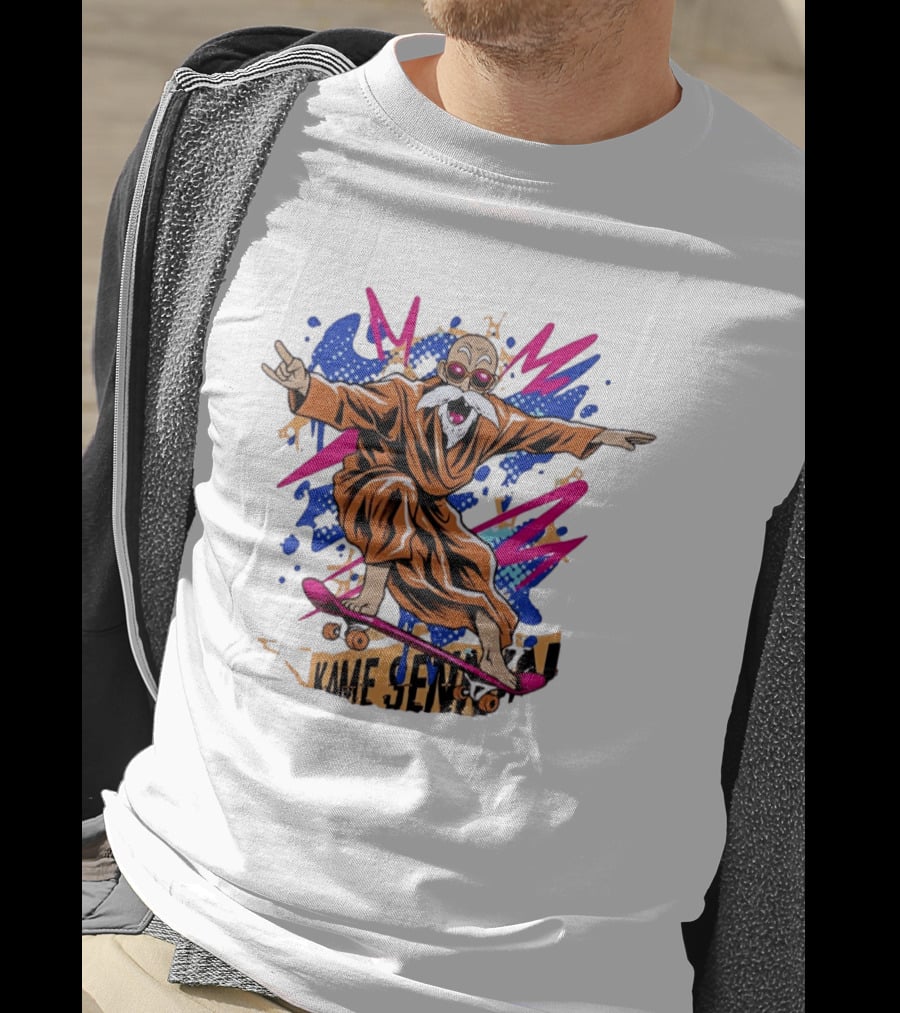 Master Roshi Kame Sennin Dragon Ball Skateboard Pop T-Shirt