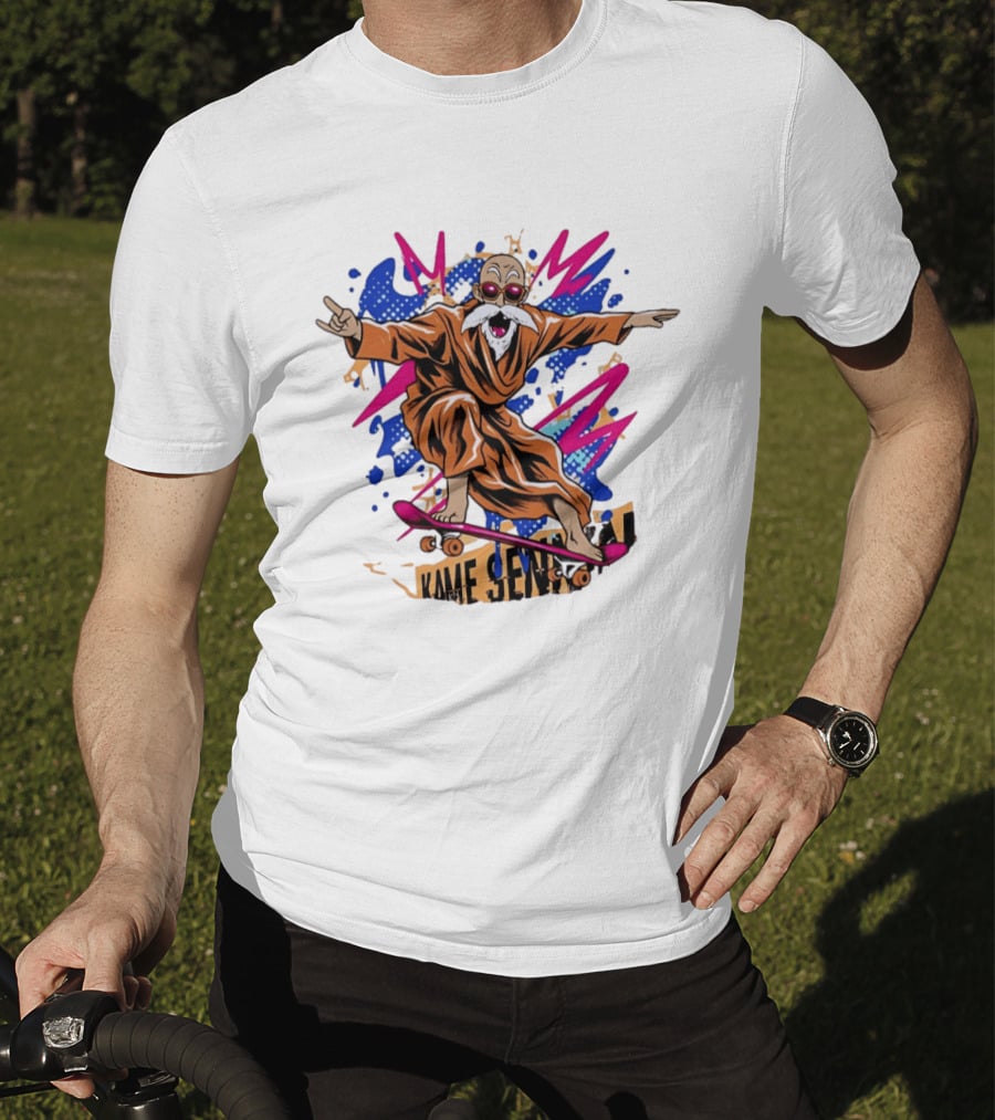 Master Roshi Kame Sennin Dragon Ball Skateboard Pop T-Shirt
