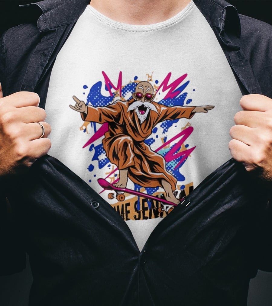 Master Roshi Kame Sennin Dragon Ball Skateboard Pop T-Shirt