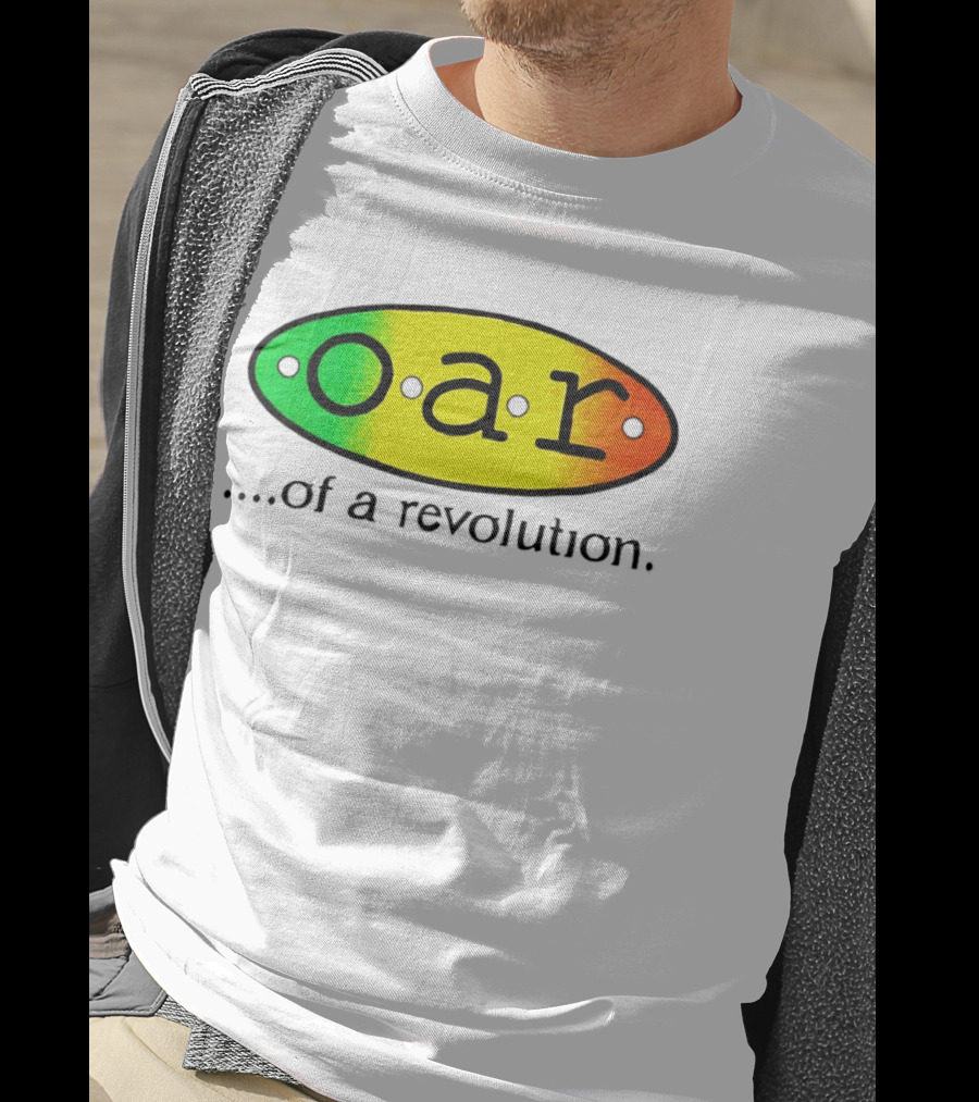 OAR Of A Revolution Gradient Oval Colorful T-Shirt