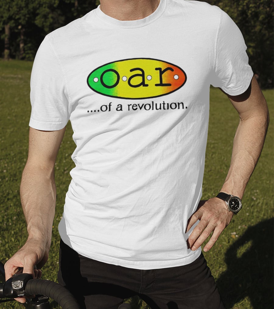 OAR Of A Revolution Gradient Oval Colorful T-Shirt