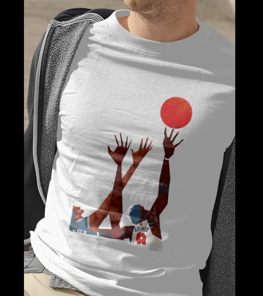 OG Anunoby Basketball Reaching Action Harper White T-Shirt