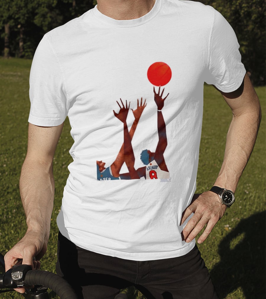 OG Anunoby Basketball Reaching Action Harper White T-Shirt