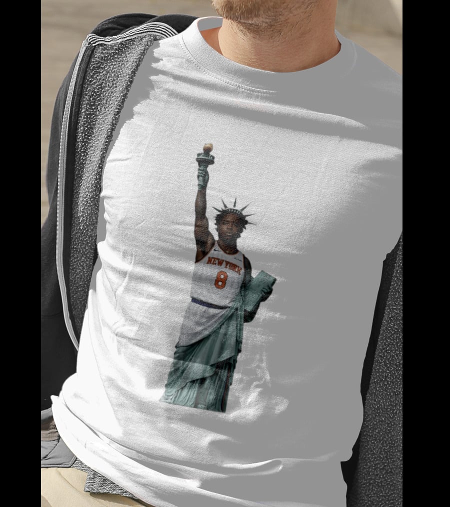 OG Anunoby Statue Of Liberty New York Knicks Basketball 2026 T-Shirt