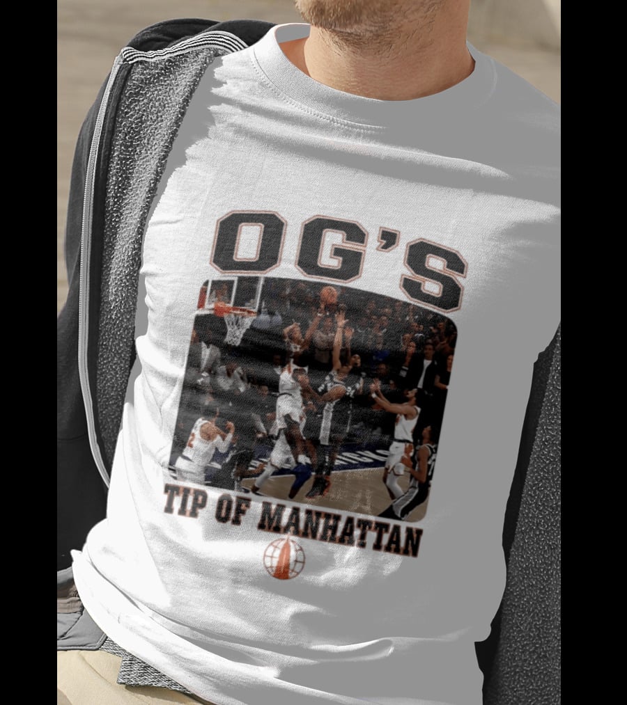 OG'S Tip Of Manhattan Basketball Action Scene T-Shirt