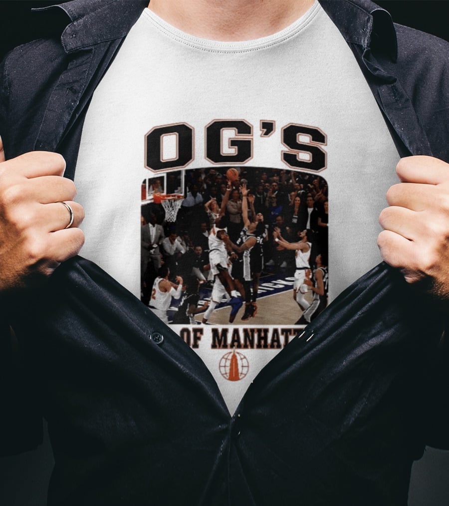 OG'S Tip Of Manhattan Basketball Action Scene T-Shirt