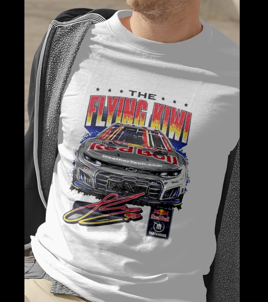 The Flying Kiwi Red Bull WeatherTech No 97 Trackhouse Racing T-Shirt