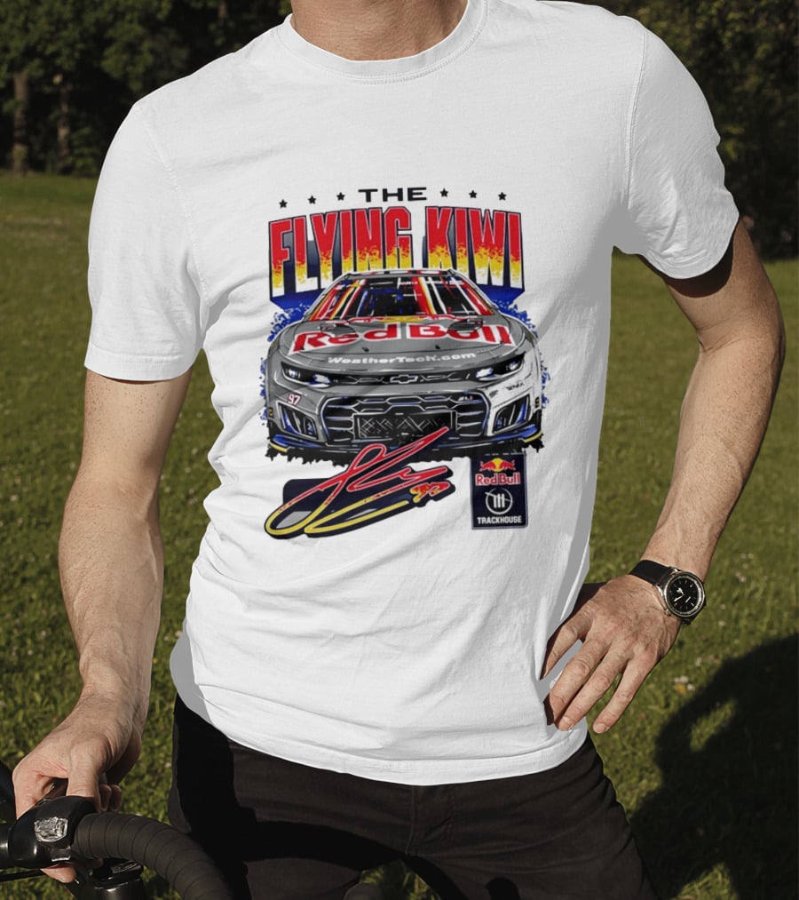 The Flying Kiwi Red Bull WeatherTech No 97 Trackhouse Racing T-Shirt