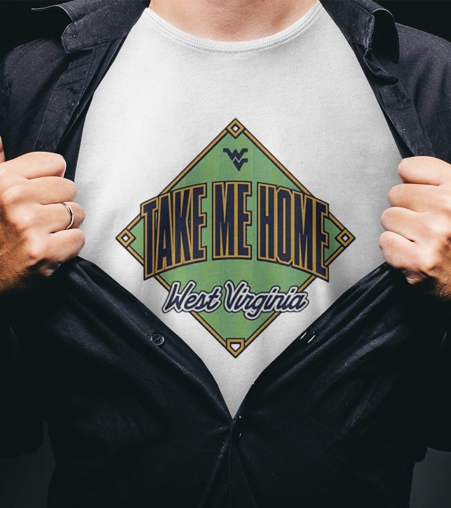 West Virginia Take Me Home Baseball Diamond T-Shirt