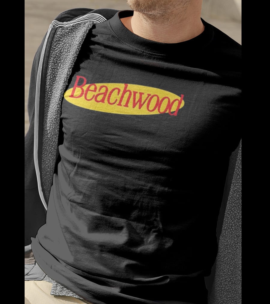 Beachwood Seinfeld Yellow Oval Red T-Shirt