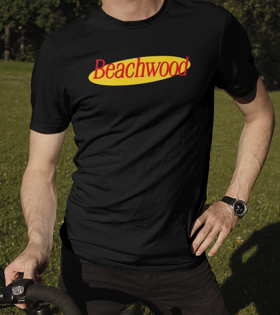Beachwood Seinfeld Yellow Oval Red T-Shirt