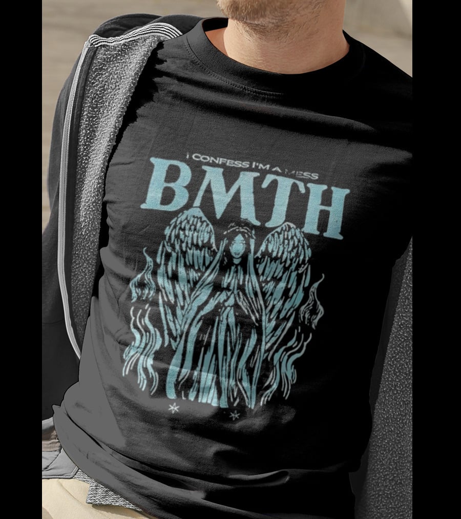 BMTH I Confess I'm A Mess Angel Wings Alternative Metal Band T-Shirt