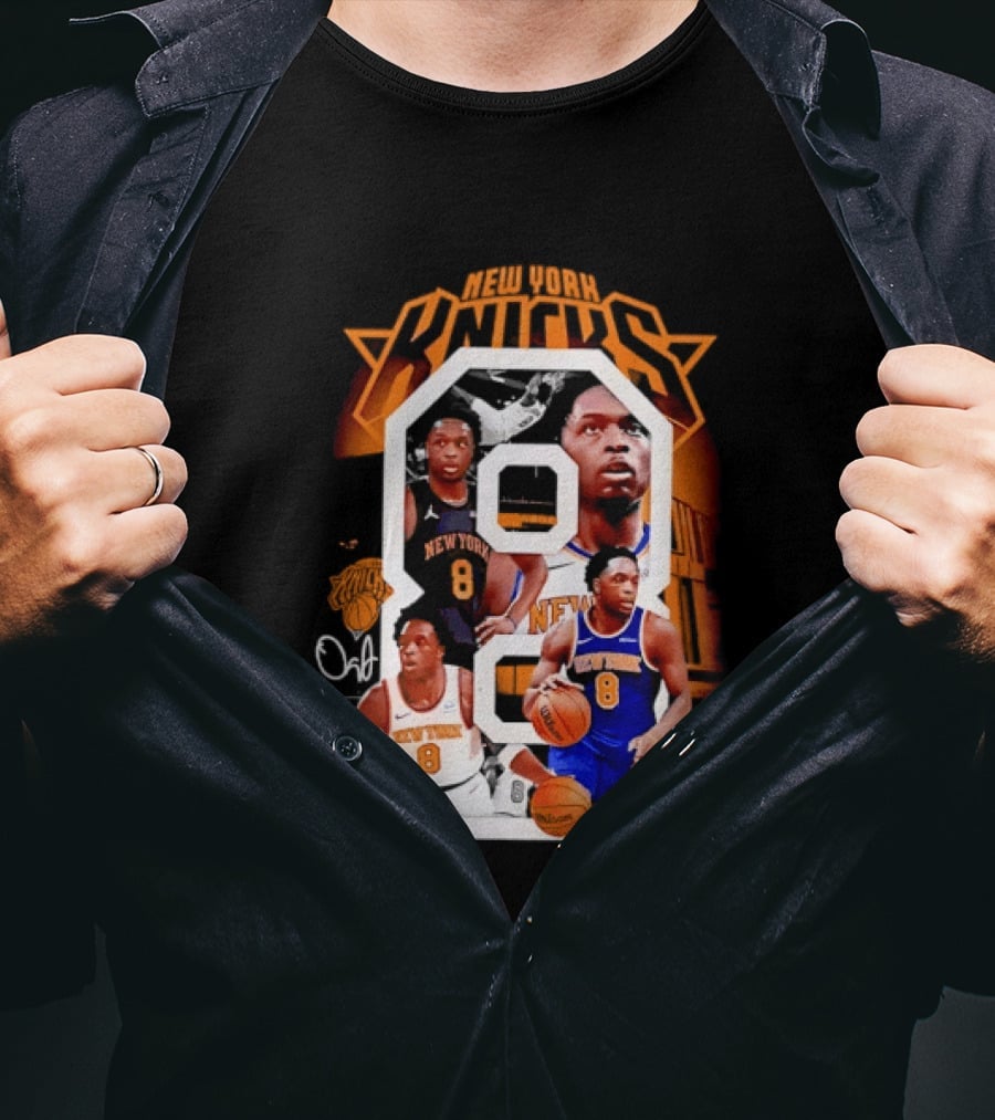 New York Knicks OG Anunoby 8 Basketball Jersey T-Shirt