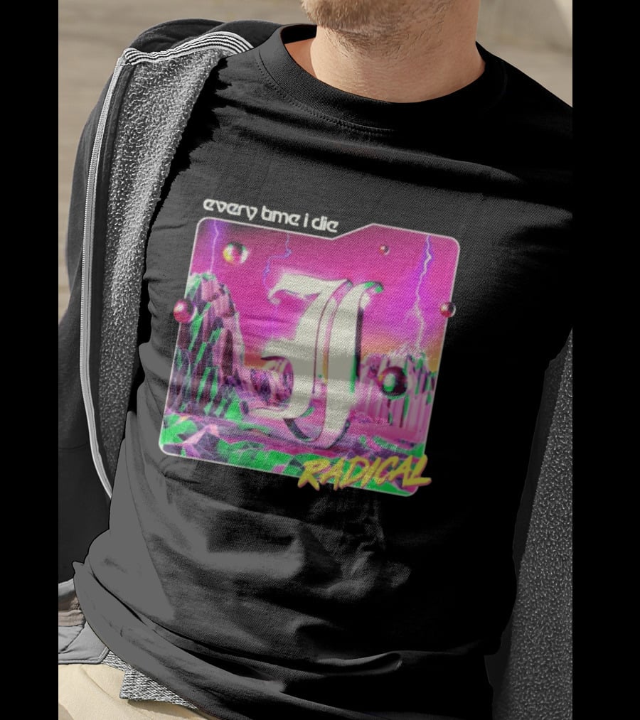 Epitaph Records Every Time I Die Radical Neon 3D Mountains T-Shirt