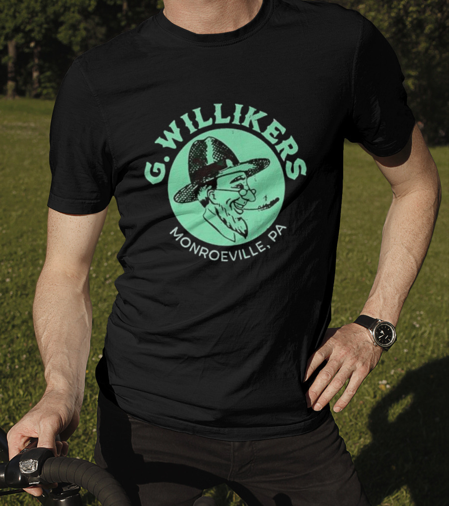 G. Willikers Monroeville PA Vintage Character Pipe Hat T-Shirt