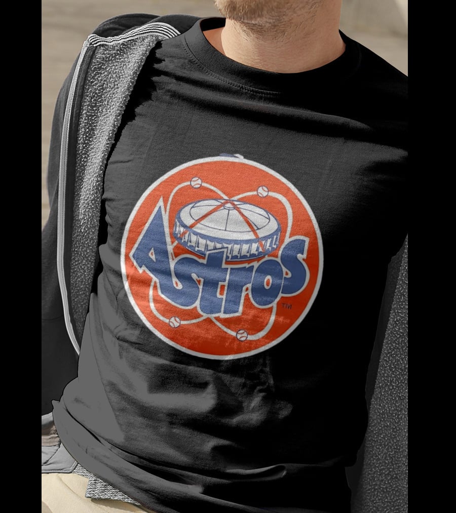 Houston Astros Vintage Astrodome Baseball T-Shirt