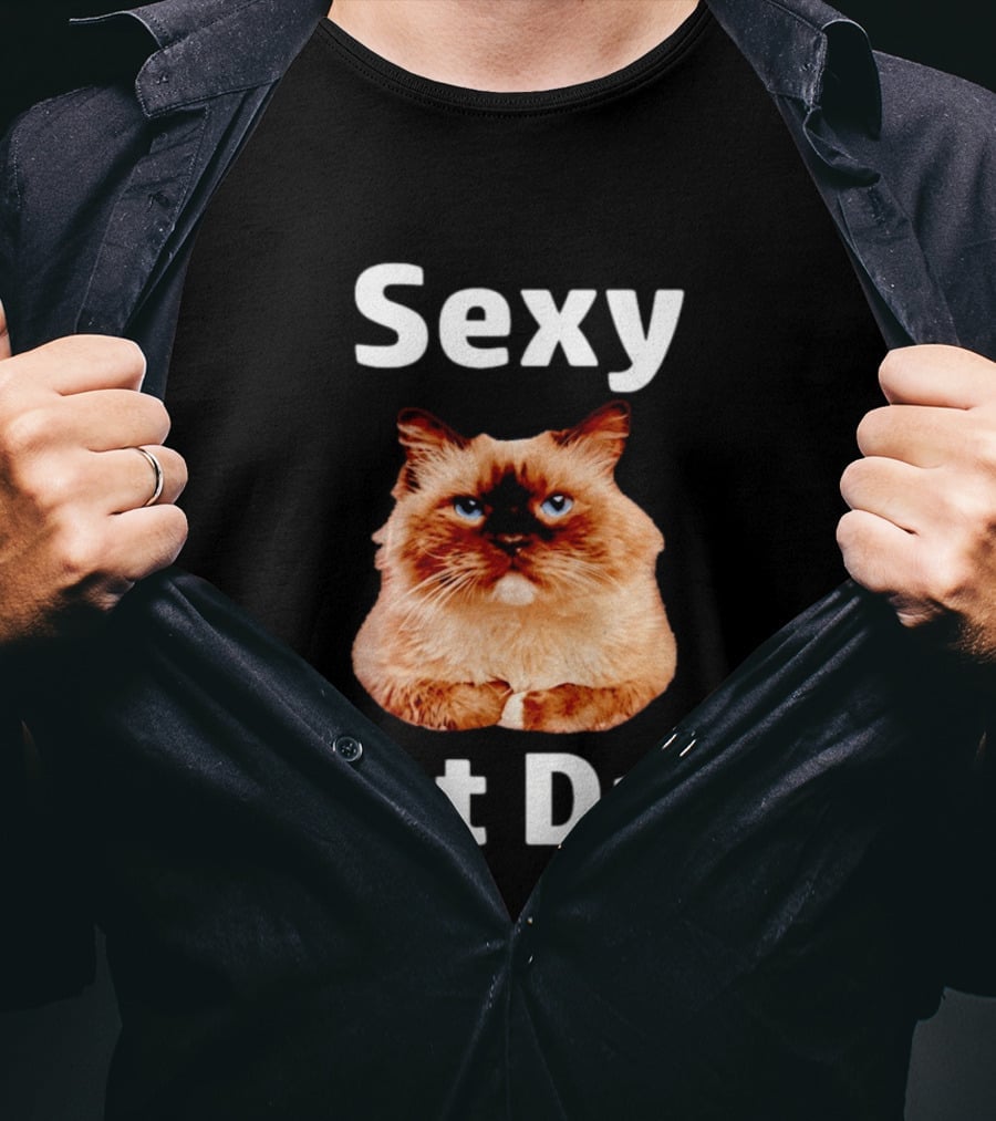 Sexy Cat Dad Fluffy Feline T-Shirt