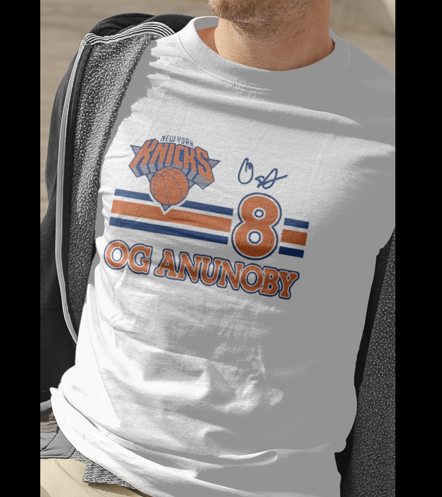 Knicks Basketball OG Anunoby 8 Signature T-Shirt