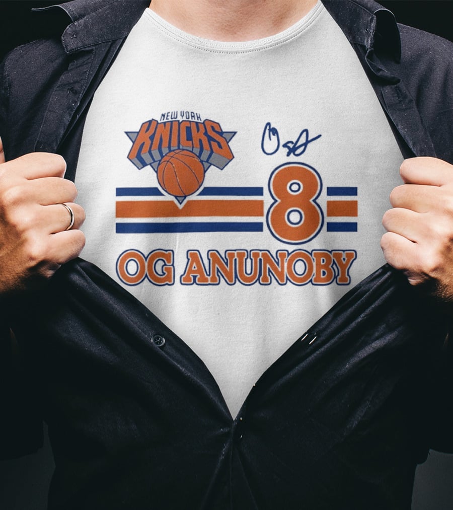 Knicks Basketball OG Anunoby 8 Signature T-Shirt