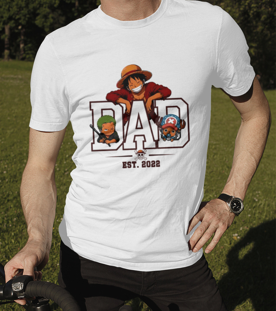 One Piece Luffy Dad Personalized Gift Father's Day 2023 T-Shirt