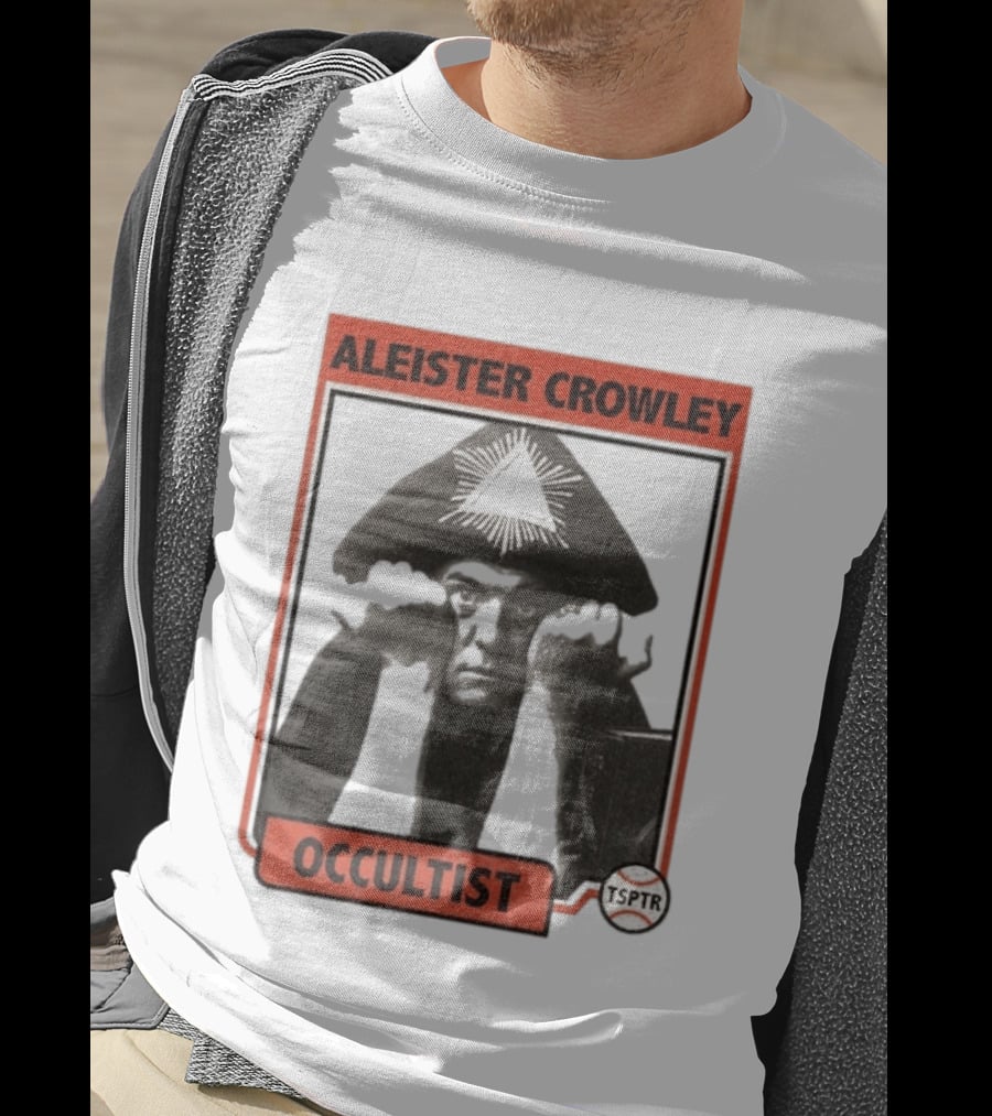 Aleister Crowley Occultist TSPTR Baseball Raglan T-Shirt