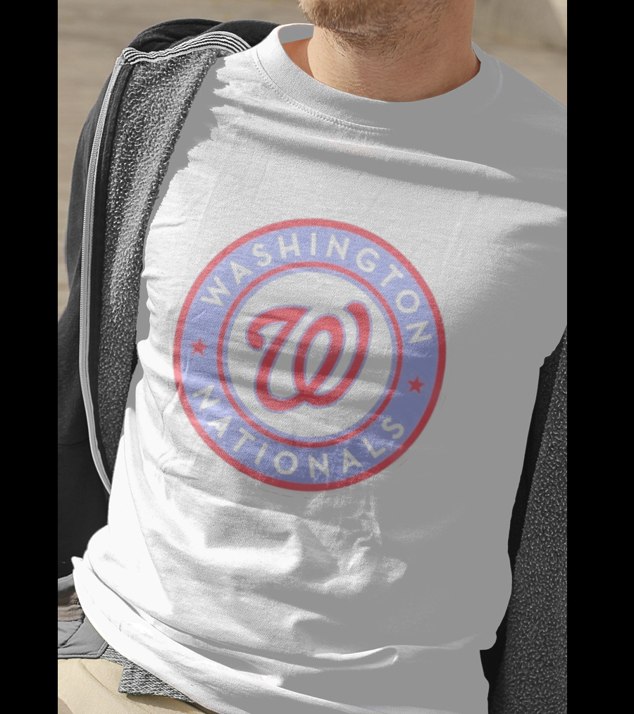 Washington Nationals Curly W Star Baseball T-Shirt