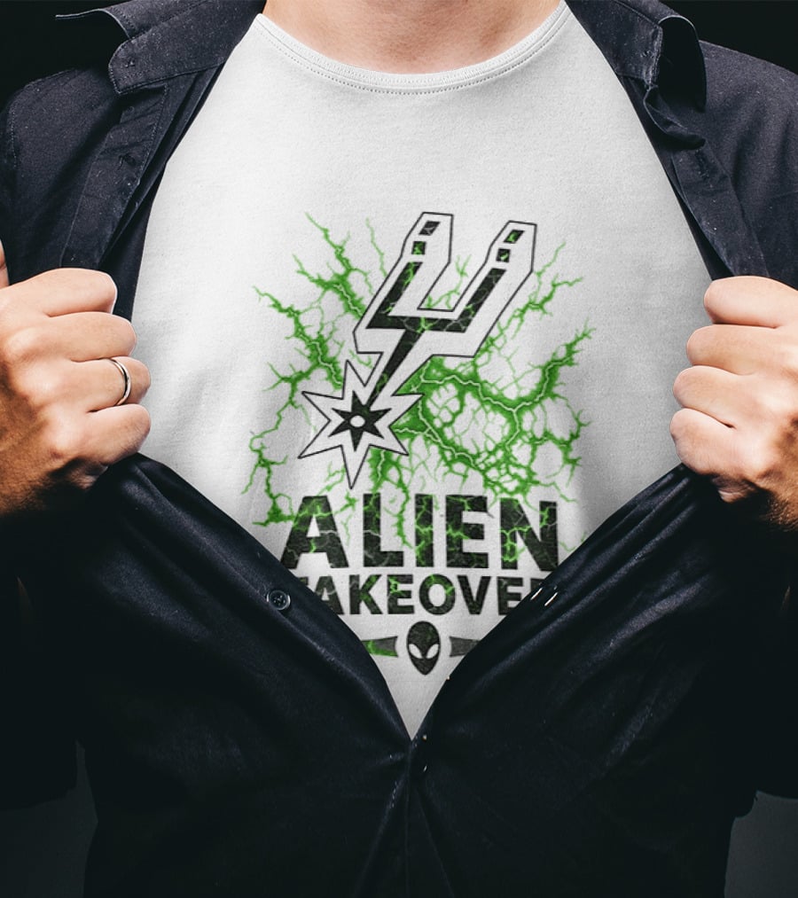 Alien Takeover Victor Wembanyama San Antonio Spurs NBA 2026 T-Shirt