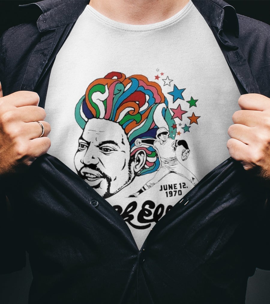 Dock Ellis Psychedelic Pitcher June 12 1970 Baseball T-Shirt