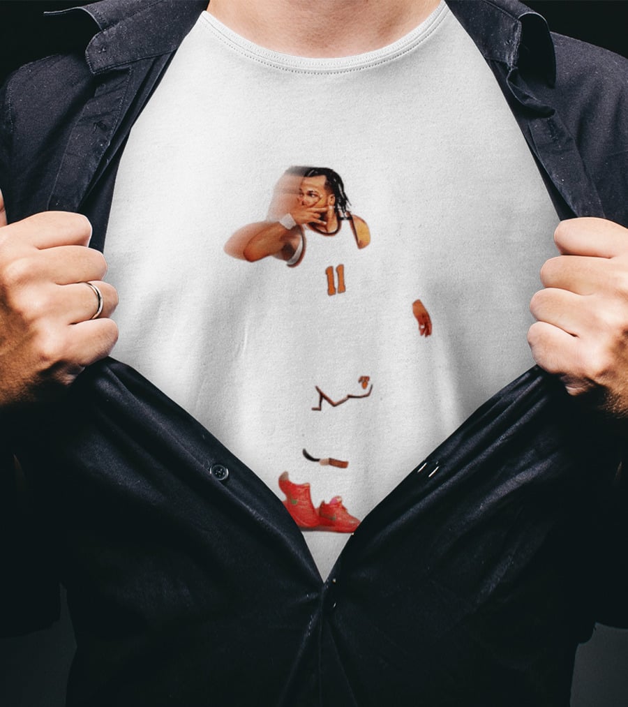 Jalen Brunson New York Knicks NBA Player Unique Distorted T-Shirt